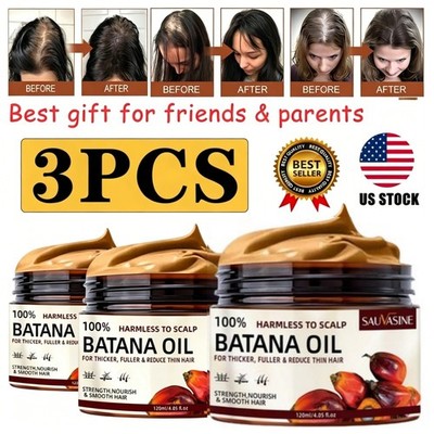 100% Batana Oil for Hair Growth, Honduras Raw Botana Oil Anti Hair Loss Smoother