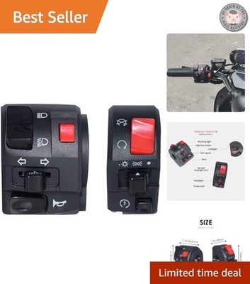 Versatile 7/8'' Motorcycle Handlebar Controls - Electric Start and Signal Switch