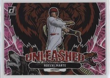 2023 Panini Donruss Unleashed Pink Fireworks Noelvi Marte #U19 0c2