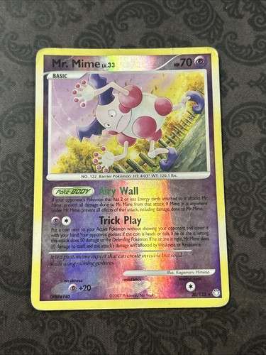 Mr. Mime 30/123 Rare Mysterious Treasures Pokemon Reverse Holo