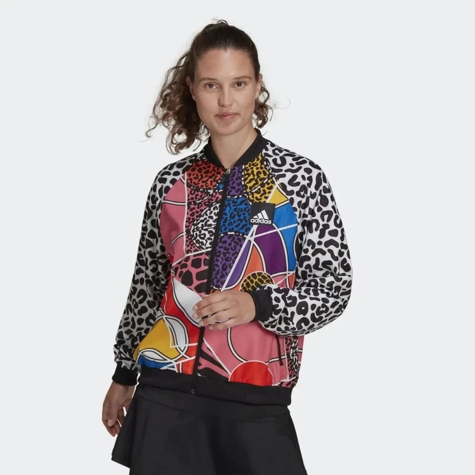 adidas Womens Rich Mnisi Tennis Woven Jacket - Multi - Image 2 of 4
