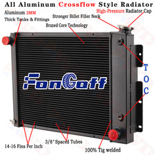 Aluminum 3 Row Radiator For 1967-1969 Chevy Camaro Pontiac Firebird Trans Am