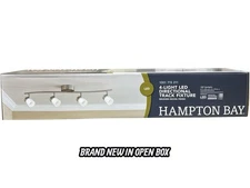 Hampton Bay EnviroLite 2.6ft LED Track Lighting Kit Brushed Nickel 4 Fixed Heads