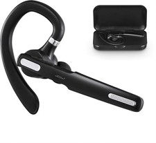 New Trucker Wireless Mic Blue Bluetooth Noise Cancelling Headset Earpiece