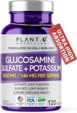 Glucosamine Sulfate with Potassium 120 Ct  PLANT.O NUTRITION   EXP 10/2025