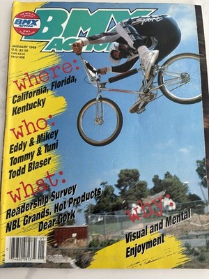 Vintage BMX Action Magazine JAN 1988 Volume 13 #1 MONGOOSE plus | eBay