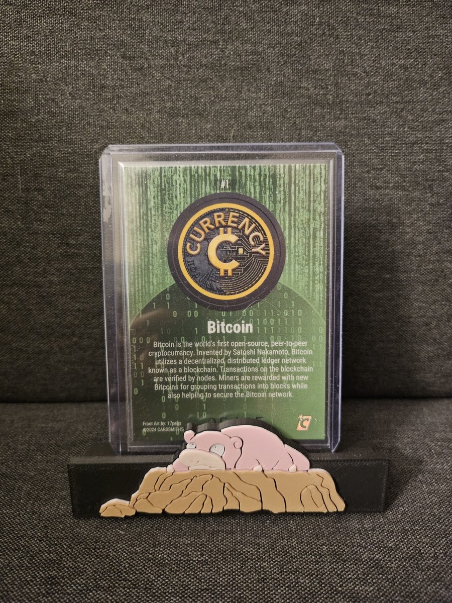 Cardsmith Currency Series 3 Bitcoin #1 JADE /45 Gemstone Numbered 35/45 |  eBay