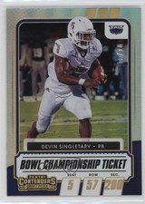 2021 Contenders Draft Picks Bowl Championship Ticket 10/10 Devin Singletary 12eq