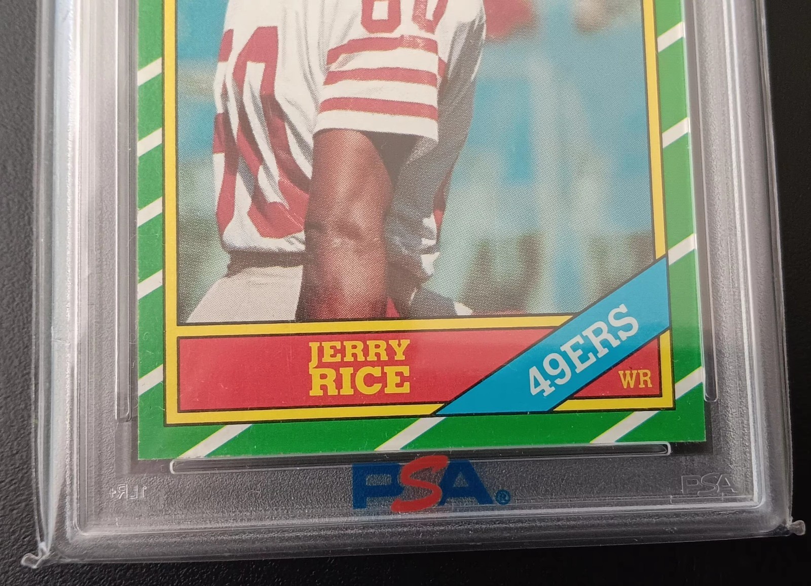 Topps 1986 Jerry Rice PSA 6 rookie Rc San Francisco 49ers Forty Niners Football view 4