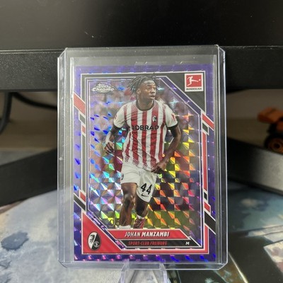Topps Chrome Bundesliga 2025-26 - Johan Manzambi /75 Geometric - No Auto - Nr 7