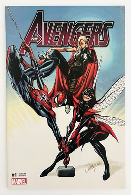 #ad Avengers #1 J Scott Campbell Exclusive Trade Variant 2016 Spider Man $11.99