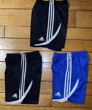 Lot of 3 Adidas Boy Youth Large Shorts Athletic Active Gym Sport Basketball
