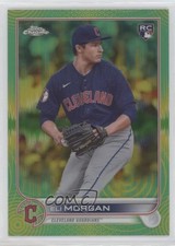 2022 Topps Chrome Sonic Green & Yellow Pulse Refractor 30/99 Eli Morgan #62 s9z