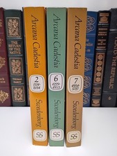 Arcana Caelestia Vol 2 6 & 7 Emanuel Swedenborg Theological Works Lot of 3 VG