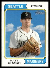 2023 Topps Heritage Matt Brash Seattle Mariners #26