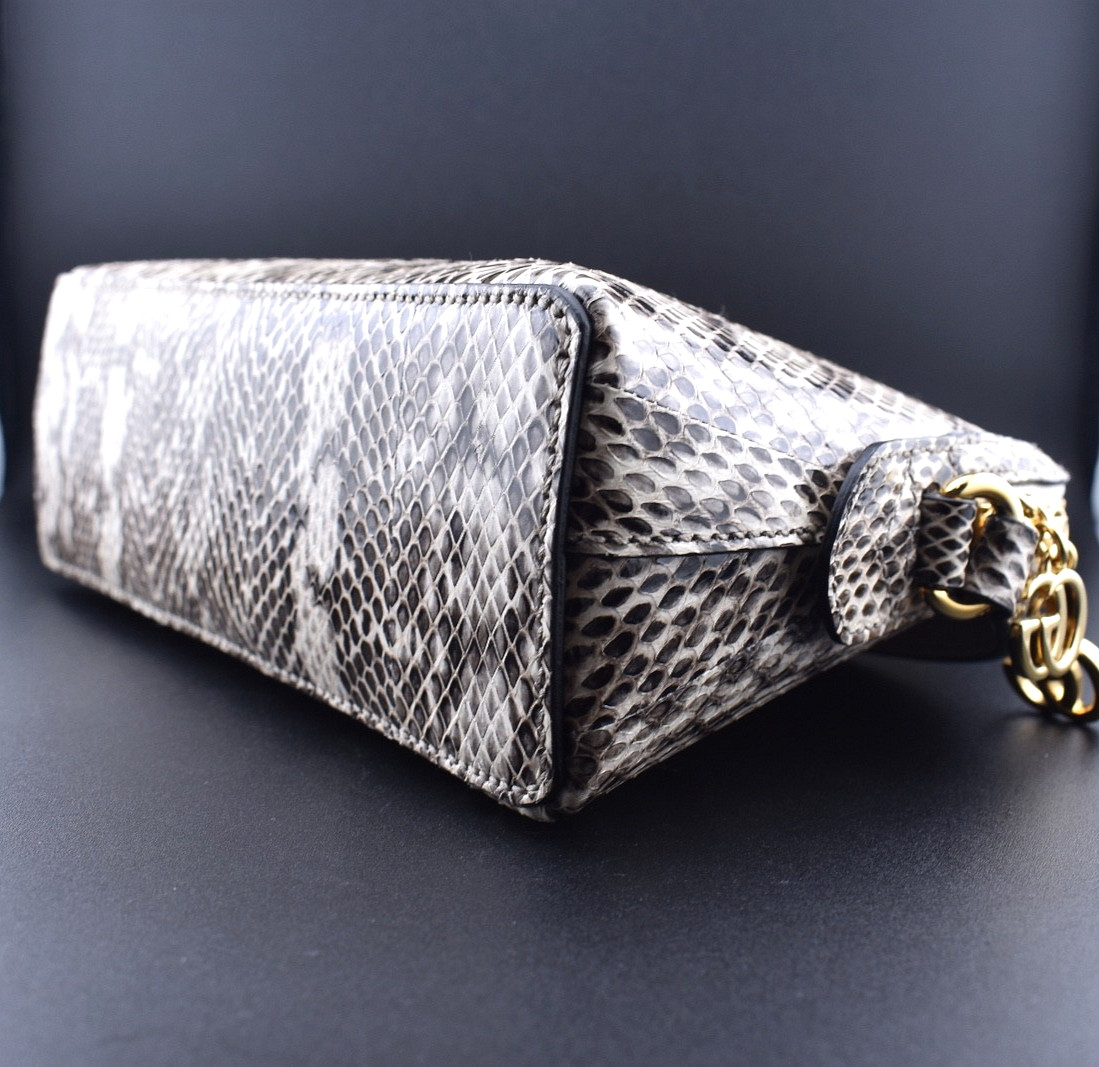 Gucci Ophidia Dome Snakeskin GG Python Leather Cr… - image 11