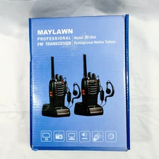 Maylawn Professional FM Tranceiver Walkie Talkie set (2) with Chargers