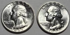 1955 And 1955D Washington Silver Quarters. Choice Uncirculated