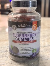 BioSchwartz Elderberry Gummies with Zinc  Vitamin C Advanced Formula 60 Gummies
