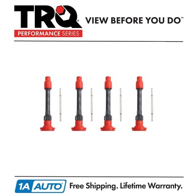 TRQ Performance Ignition Coil Boot Set Red Performance Fits Acura Honda