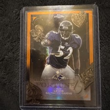 2025-26 Topps Chrome Football Ray Lewis Fortune 15 Orange Refractor /25 #F15-31