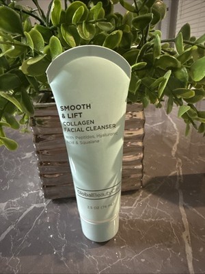 Global Beauty Care Smooth & Lift Collagen Facial Cleanser New 2.5 Oz 74 ML