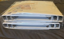 Sunee 1  3-ring Binders, 12 Pack, BRAND NEW, Clear Cover, White And PVC-free