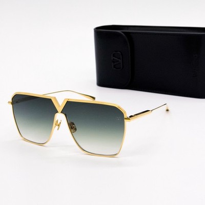 NEW VALENTINO SUNGLASSES UNISEX GOLD/GREEN V-GOLDSHIELD VLS  display picture 1