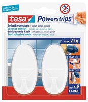 tesa Powerstrips Haken Large Oval Weiss 2 Haken