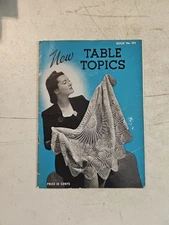 Vintage 1941 New Table Topics  The Spool Cotton Company  Book 185 Crochet