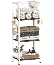 Free Standing Towel Racks for Bathroom with U-Shaped Detachable Dividers, 3-T...