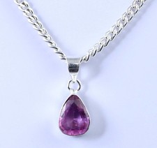 4.80 Ct Certified Natural Pink Kunzite Pear Gemstone Wedding Pendant See Video