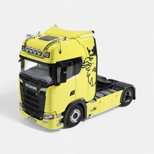 NZG 1:18 Scania V8 730S 4x2 Truck Tractor Yellow Alloy Truck Model