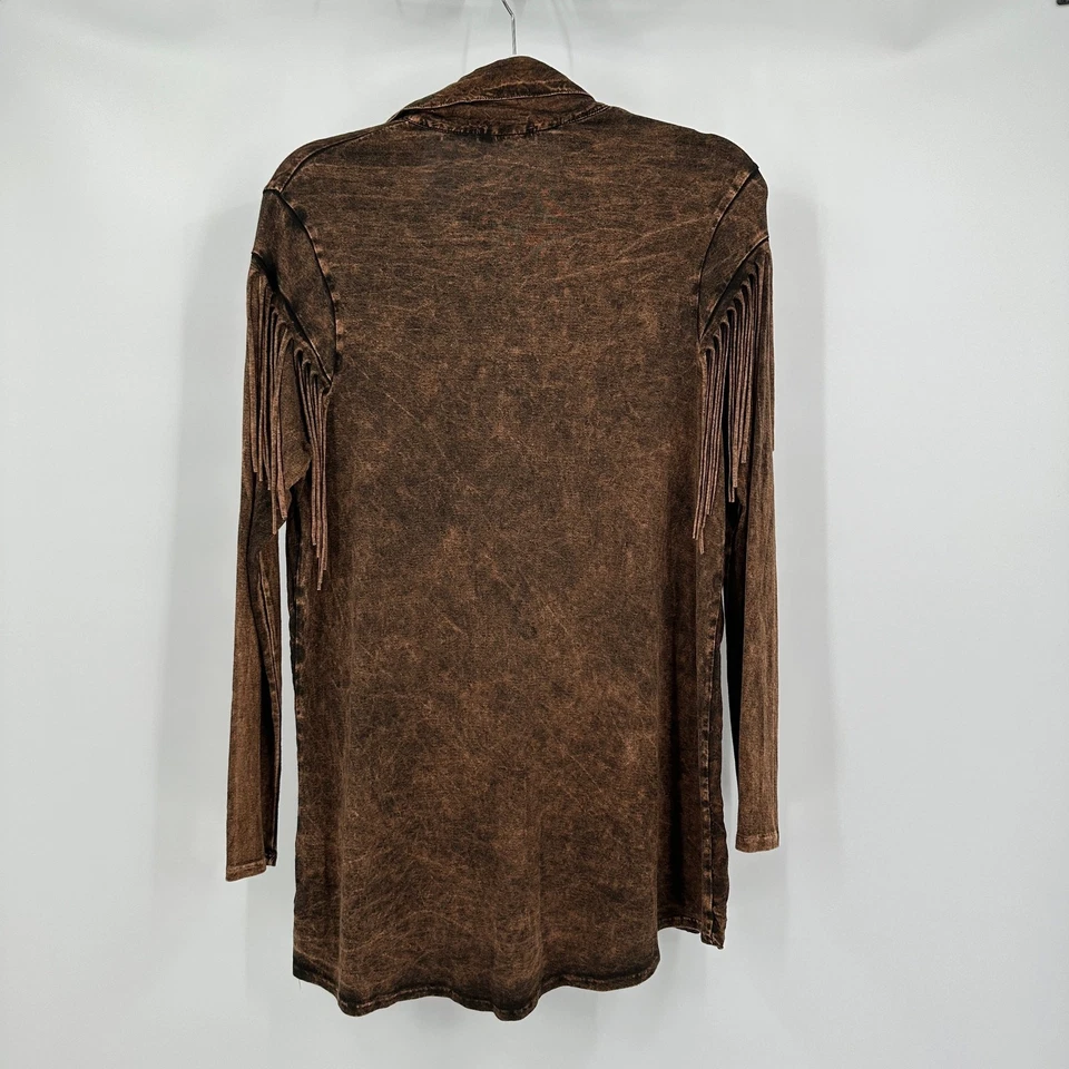 T Party Womens Fringe Top Size S Western Boho Cowgirl Festival Shirt Rodeo Chic - Image 2 of 4