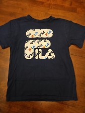 Fila Navy Blue Boys Short Sleeve T-Shirt Size L 14/16