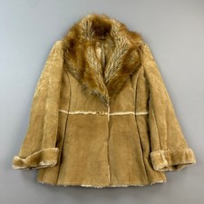 Vintage Guess Jacket Womens Large Tan Leather...