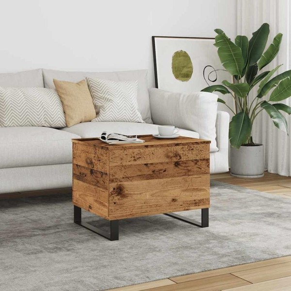 Couchtisch Altholz-Optik 60X44,5X45 Cm Holzwerkstoff-image