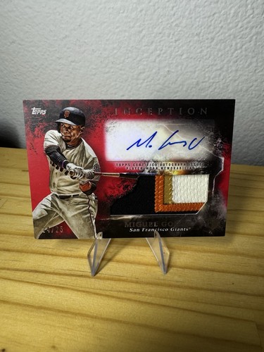 2018 Topps Inception - Autographed Patches Miguel Gomez #IAP-MG Red /25