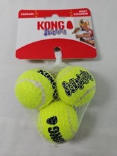 NEW KONG Squeakair Mini Tennis Balls 3pk Small AirDog Squeaky Dog Fetch Toy 2"