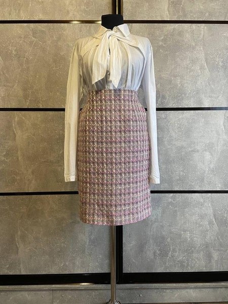 Women Laura Ashley Skirt Pink Acrylic 38 / M / 46