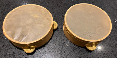 Vintage  Ridi 16cm Tambourine PAIR
