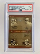 2006 Donruss Classics Platinum Quads Kelly/Aikman/Elway/Marino RARE /10 PSA 7