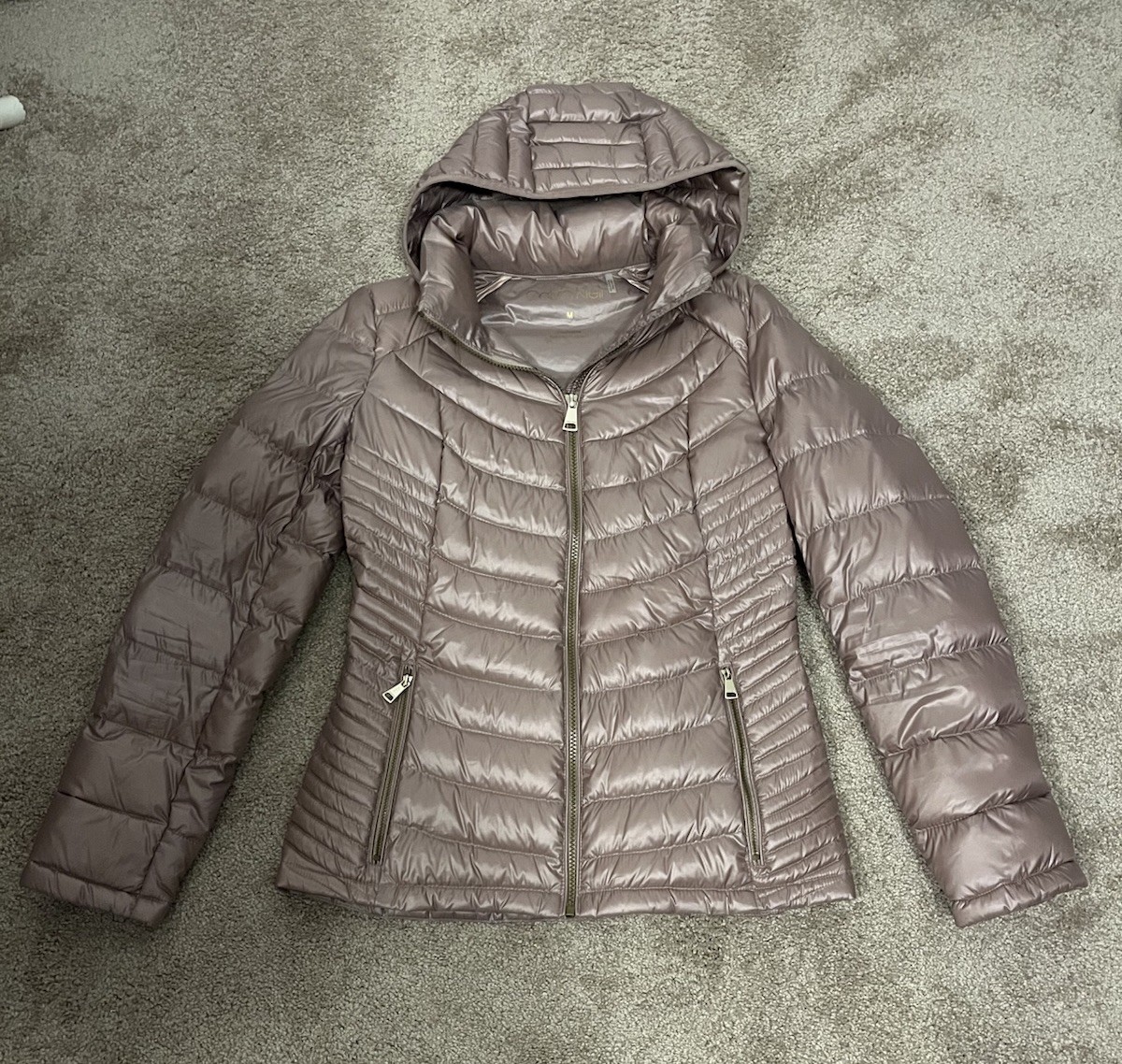 calvin klein packable down Jacket Coat Silky Taup… - image 2