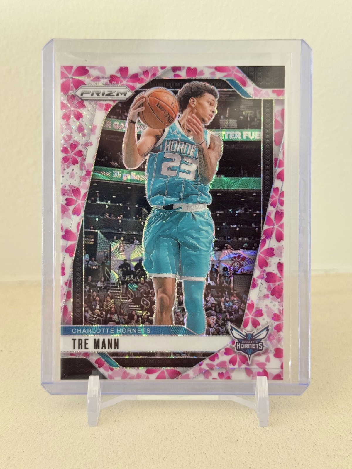 2024-25 Panini Prizm - Tre Mann #179 CHERRY BLOSSOM Choice /20 SSP HORNETS