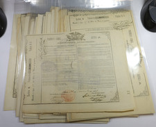 1860s Republic of Mexico 5 Pesos Mexican Government White Bank Bond #57600V