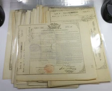 1860s Republic of Mexico 5 Pesos Mexican Government White Bank Bond #57600V