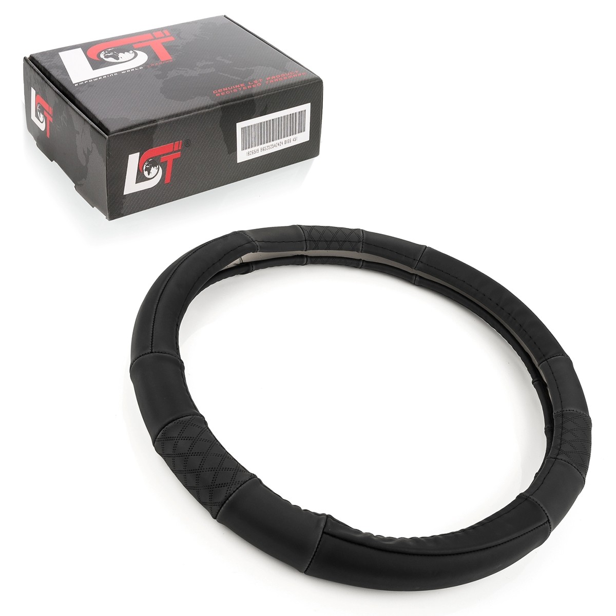 Steering Wheel Cover Ø 38X9 Cm 15X3.5 Inch Anthracite For TOYOTA