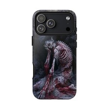 For iPhone / Galaxy / Pixel Skeletal Demon Exposed Ribcage Horror Phone Case