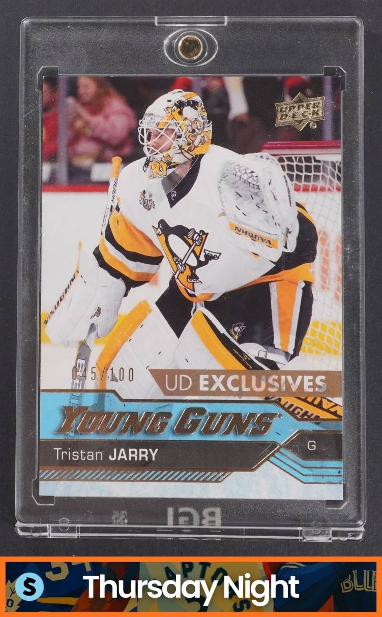 2016 UPPER DECK #466 TRISTAN JARRY UD EXCLUSIVES YOUNG GUNS RC /100