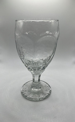 LIBBEY No. 3212 Chivalry 12oz. Clear Glass Goblet H- 6 1/2'', T- 3 1/4'' Hammered